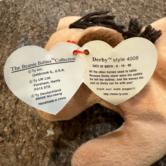 Ty Beanie Baby Derby 🐎 The Horse DOB 9-16-95 - Picture 4 of 4
